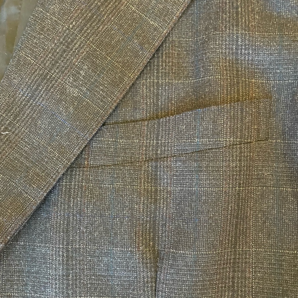 Ralph Lauren Charcoal Windowpane Suit - Picture 4 of 6